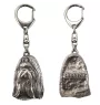 Shih Tzu, Chrysanthemum Dog - Silver-plated key ring with dog, handbag decoration, backpack pendant by Art-Dog brand