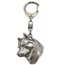 Siberian Husky, Chukcha - Silver-plated key ring with dog, handbag decoration, backpack pendant by Art-Dog brand