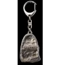 Shih Tzu, Chrysanthemum Dog - Silver-plated key ring with dog, handbag decoration, backpack pendant by Art-Dog brand