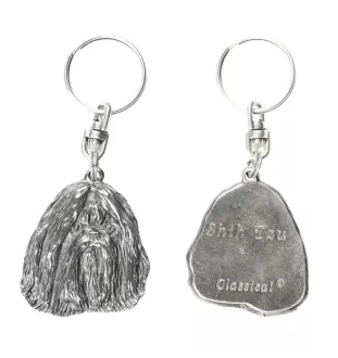 Shih Tzu I - Versilberte Hund Anhänger, Handtasche Dekoration, Rucksack-Anhänger von Art-Dog Marke