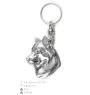 Siberian Husky, Chukcha - Silver-plated dog pendant, handbag decoration, backpack pendant by Art-Dog brand