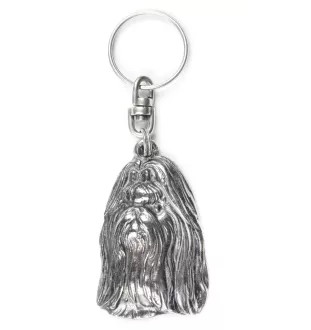 Shih Tzu - Pendentif chien argenté, décoration de sac à main, pendentif sac à dos par la marque Art-Dog