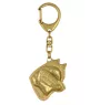 Siberian Husky, Chukcha - Gilded key ring with dog, handbag decoration, luxury accessory by Art-Dog brand