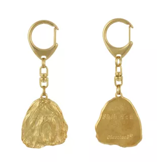 Shih Tzu I - Vergoldeter Schlüsselanhänger mit Hund, Handtaschenschmuck, Luxus-Accessoire der Marke Art-Dog
