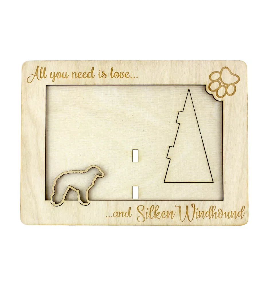 Silken Windhound ramka na zdjęcie ze sklejki Art-Dog