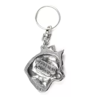 Husky de Sibérie, Husky sibérien - Pendentif argenté avec un chien dans une boîte décorative, décoration de sac à main, pendentif de sac à dos par la marque Art-Dog
