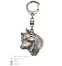 Siberian Husky, Chukcha - Silver-plated key ring with a dog in a gift box, handbag decoration, backpack pendant by Art-Dog brand