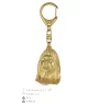 Shih Tzu - Porte-clés doré avec chien dans boîte cadeau, décoration de sac à main, accessoire de luxe de la marque Art-Dog