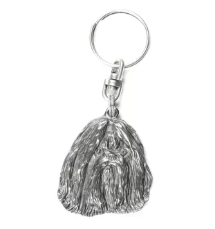 Shih Tzu I - Pendentif argenté avec un chien dans une boîte décorative, décoration de sac à main, pendentif de sac à dos par la marque Art-Dog