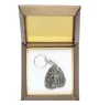 Shih Tzu, Chrysanthemum Dog I - Silver-plated key ring with a dog in a gift box, handbag decoration, backpack pendant by Art-Dog brand