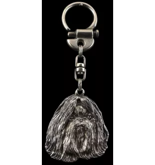 Shih Tzu I - Versilberter Schlüsselanhänger mit Hund in einer Geschenkbox, Handtaschenschmuck, Rucksackanhänger der Marke Art-Dog