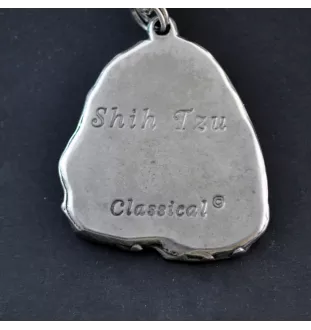 Shih Tzu, Chrysanthemum Dog I - Necklace with dog, silver-plated pendant for dog fan, unique jewelry by Art-Dog brand