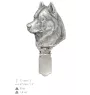 Husky de Sibérie, Husky sibérien - broche avec pince, support pour numéro de départ, épingle argentée pour exposition de chiens de la marque Art-Dog
