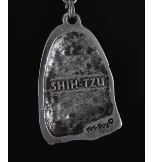 Shih Tzu - collier avec un chien, pendentif en plaqué argent pour les fans de chiens, bijoux uniques de la marque Art-Dog
