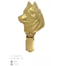Siberian Husky - Brosche mit Clip, vergoldeter Startnummernhalter, elegante Hundeaustellungsnadel der Marke Art-Dog