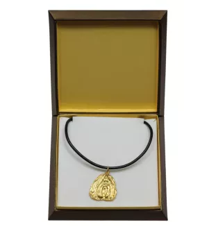 Shih Tzu I - Hundehalsband in Geschenkbox, vergoldeter Anhänger für Hundefans, auffälliger Schmuck von Art-Dog