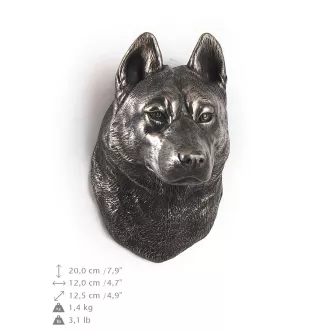 Siberian Husky, Chukcha - Dog statue, hanging bust, unique decoration for dog lover by Art-Dog brand