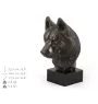 Siberian Husky - Hundestatue, Büste auf Steinsockel, Skulptur, Trophäe für Hundeausstellung der Marke Art-Dog