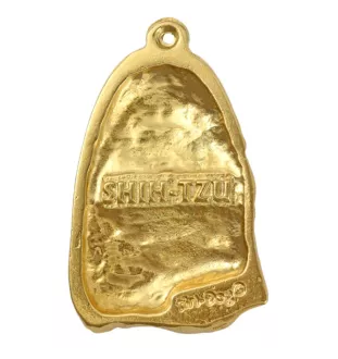 Shih Tzu - Collier pour chien, pendentif plaqué or pour fan de chien, bijoux uniques de la marque Art-Dog