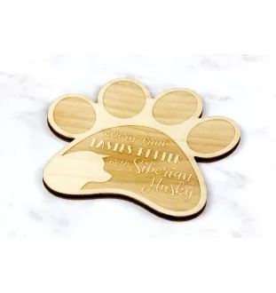 Husky syberyjski podkładka pod kubek ze sklejki Art-Dog