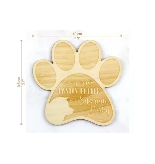 Siberian Husky - Tasse Untersetzer, graviert Untersetzer mit Hund, Geschenk für Hundeliebhaber von Art-Dog Marke