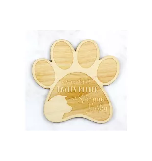 Siberian Husky - Tasse Untersetzer, graviert Untersetzer mit Hund, Geschenk für Hundeliebhaber von Art-Dog Marke