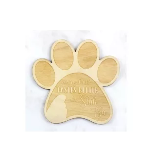 Shih Tzu, Chrysanthemum Dog - Mug coaster, engraved coaster with dog, gift for dog lover by Art-Dog brand