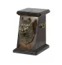 Siberian Husky, Chukcha - urn for dog ashes, elegant urn with a statue, commemorative urn with a bust of a dog by Art-Dog brand