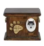 Siberian Husky, Chukcha - urn for dog ashes, personalized urn with engraving, commemorative box for dog ashes by Art-Dog brand