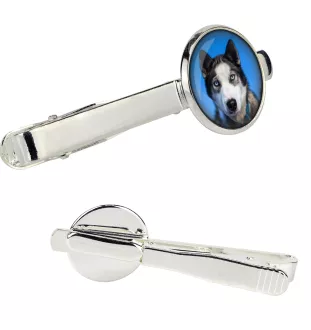 Siberian Husky - Krawattennadel in der Box, stilvolle Krawatte, personalisierter Schmuck der Marke Art-Dog