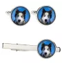 Husky de Sibérie, Husky sibérien - Boutons de manchette et cravate avec votre photo, accessoire de costume, bijoux pour hommes de la marque Art-Dog.