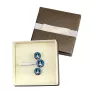 Siberian Husky, Chukcha - cufflinks and tie with your photo, a suit decoration, men's jewelry from the Art-Dog brand.