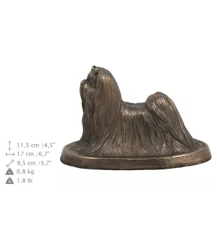 Shih Tzu, Chrysanthemum Dog - urn for the ashes of a dog, urn with a statuette, elegant urn in the classic style of the Art-Dog brand