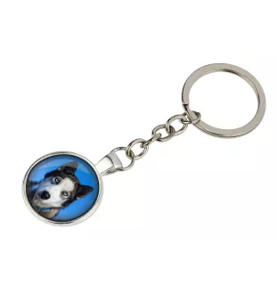 Husky de Sibérie, Husky sibérien - porte-clés dans une boîte, photo personnelle, porte-clés de la marque Art-Dog