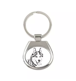 Husky syberyjski brelok ze zdjęciem psa Art-Dog