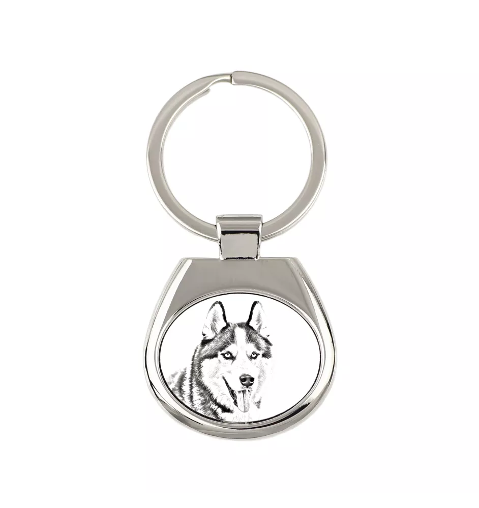 Husky syberyjski brelok ze zdjęciem psa Art-Dog