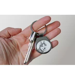 Siberian Husky, Chukcha - keychain with a dog, keychain with a print, personalized pendant from the Art-Dog brand