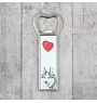 Siberian Husky, Chukcha - bottle opener with a dog, personalized fridge opener, unique gift for a man by Art-Dog brand