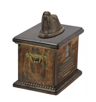 Shih Tzu I - Eine Urne für die Asche eines Hundes, eine Urne mit einer Statue, eine personalisierte Hundeurne von der Marke Art-Dog.