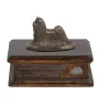 Shih Tzu - urne pour cendres de chien, urne personnalisée avec une statuette, urne en bois avec un chien de la marque Art-Dog