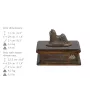 Shih Tzu - urne pour cendres de chien, urne personnalisée avec une statuette, urne en bois avec un chien de la marque Art-Dog