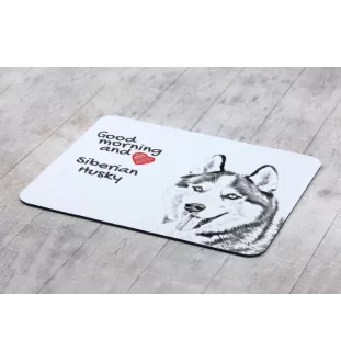 Siberian Husky - Mauspad mit Druck, personalisiertes Mauspad mit Hund, einzigartiges Gadget für Büroangestellte von Art-Dog.