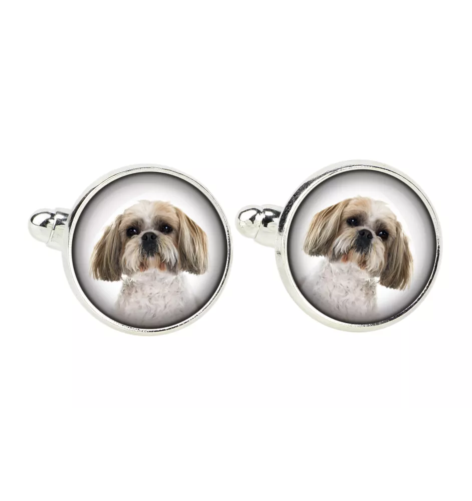 Shih Tzu - Manschettenknöpfe, Hemdverzierung, Hemdanhänger der Marke Art-Dog