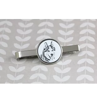 Husky de Sibérie, Husky sibérien - épingle à cravate avec chien, pince à cravate personnalisée, cadeau unique pour homme de la marque Art-Dog
