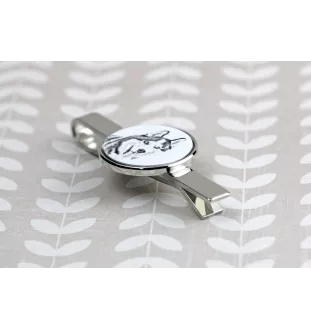 Siberian Husky, Chukcha - tie clip with a dog, personalized tie clip, a unique gift for a man from the Art-Dog brand