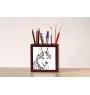Siberian Husky, Chukcha - pen holder with a dog, desk organizer with a print, personalized desk decoration from the Art-Dog brand.