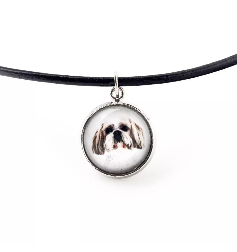 Shih Tzu - Halskette mit Anhänger mit Ihrem Foto, handgefertigt, handgefertigter Schmuck der Marke Art-Dog