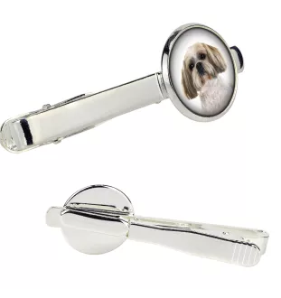 Shih Tzu spinka do krawata w pudełku ze zdjęciem Art-Dog