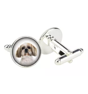 Shih Tzu - Manschettenknöpfe in einer Schachtel, handgefertigter Schmuck, Produkt der Marke Art-Dog