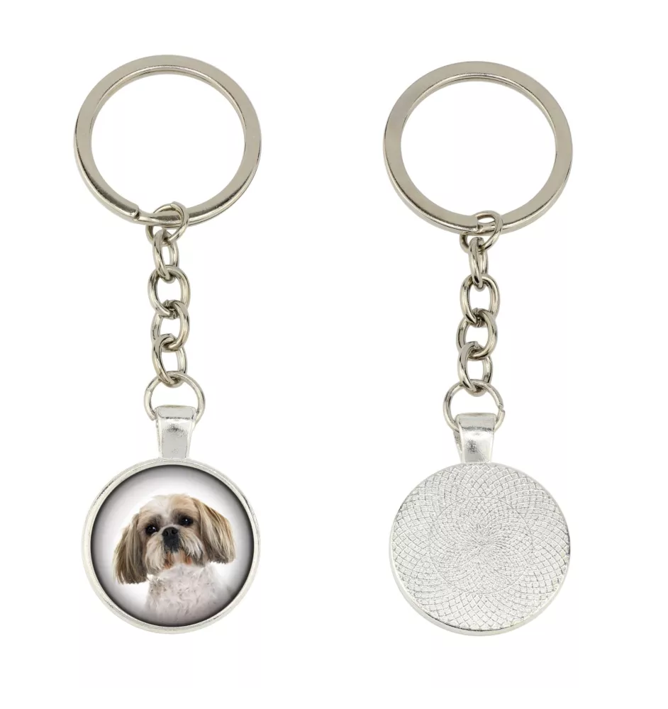Shih Tzu, Chrysanthemum Dog - keychain in a box, own photo, keychain pendant from Art-Dog brand